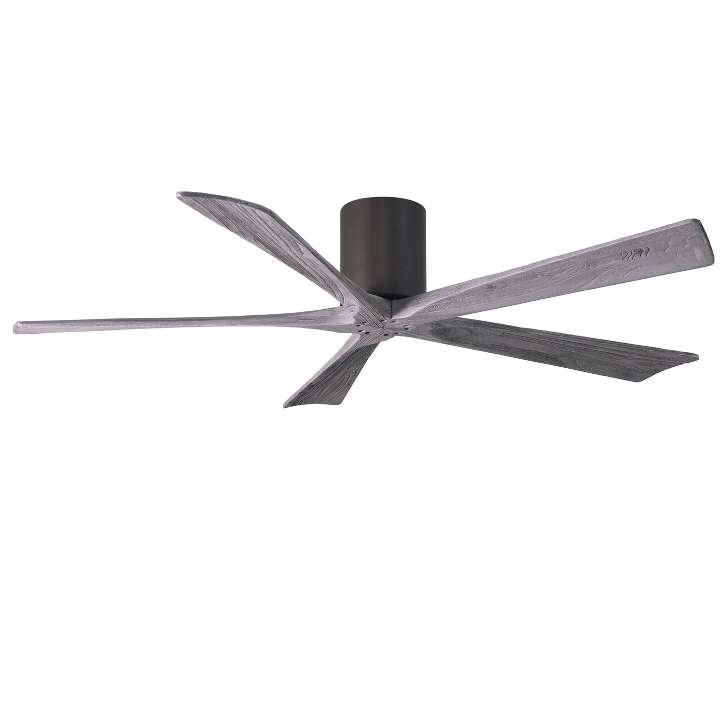 Matthews Fan Company Atlas Irene-5H 60" Textured Bronze Ceiling Mount Fan With Solid Wood Blade In Barnwood Tone Finish