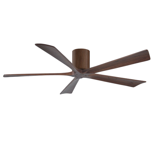 Matthews Fan Company Atlas Irene-5H 60" Walnut Tone Ceiling Mount Fan With Solid Wood Blade In Walnut Finish