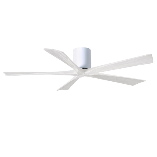 Matthews Fan Company Atlas Irene-5H 60" White Ceiling Mount Fan With Solid Wood Blade In Matte White Finish