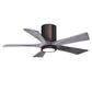 Matthews Fan Company Atlas Irene-5HLK 42" Brushed Bronze Ceiling Mount Fan With Solid Wood Blade In Barnwood Tone Finish