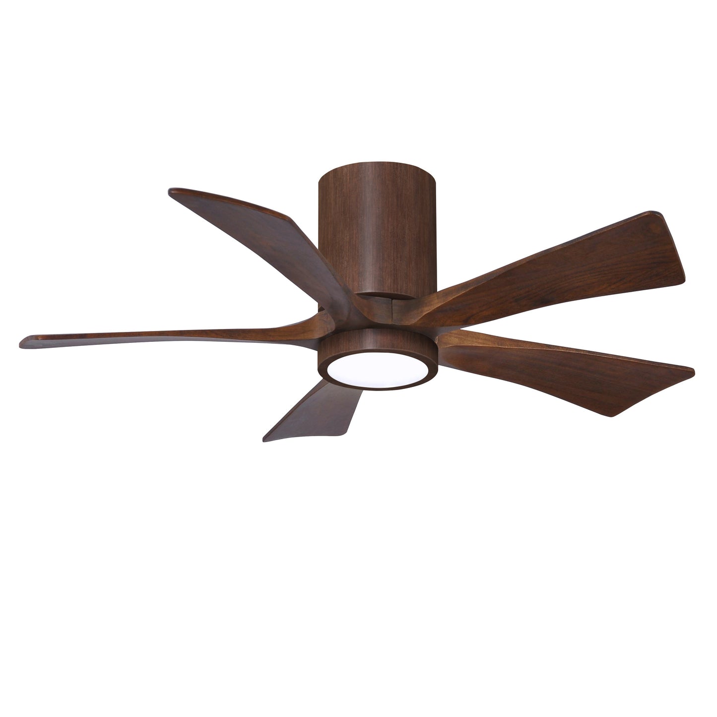 Matthews Fan Company Atlas Irene-5HLK 42" Walnut Tone Ceiling Mount Fan With Solid Wood Blade In Walnut Tone Finish