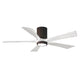 Matthews Fan Company Atlas Irene-5HLK 52" Textured Bronze Ceiling Mount Fan With Solid Wood Blade In Matte White Finish