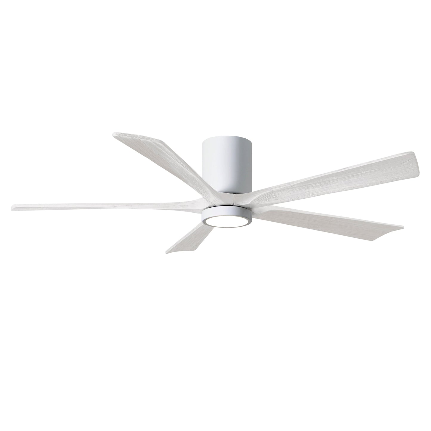 Matthews Fan Company Atlas Irene-5HLK 60" White Ceiling Mount Fan With Solid Wood Blade In Matte White Finish