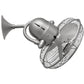 Matthews Fan Company Atlas Kaye 13" Brushed Nickel Versatile Fan With Steel/ABS Blade In Brushed Nickel Finish