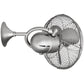 Matthews Fan Company Atlas Kaye 13" Brushed Nickel Versatile Fan With Steel/ABS Blade In Brushed Nickel Finish