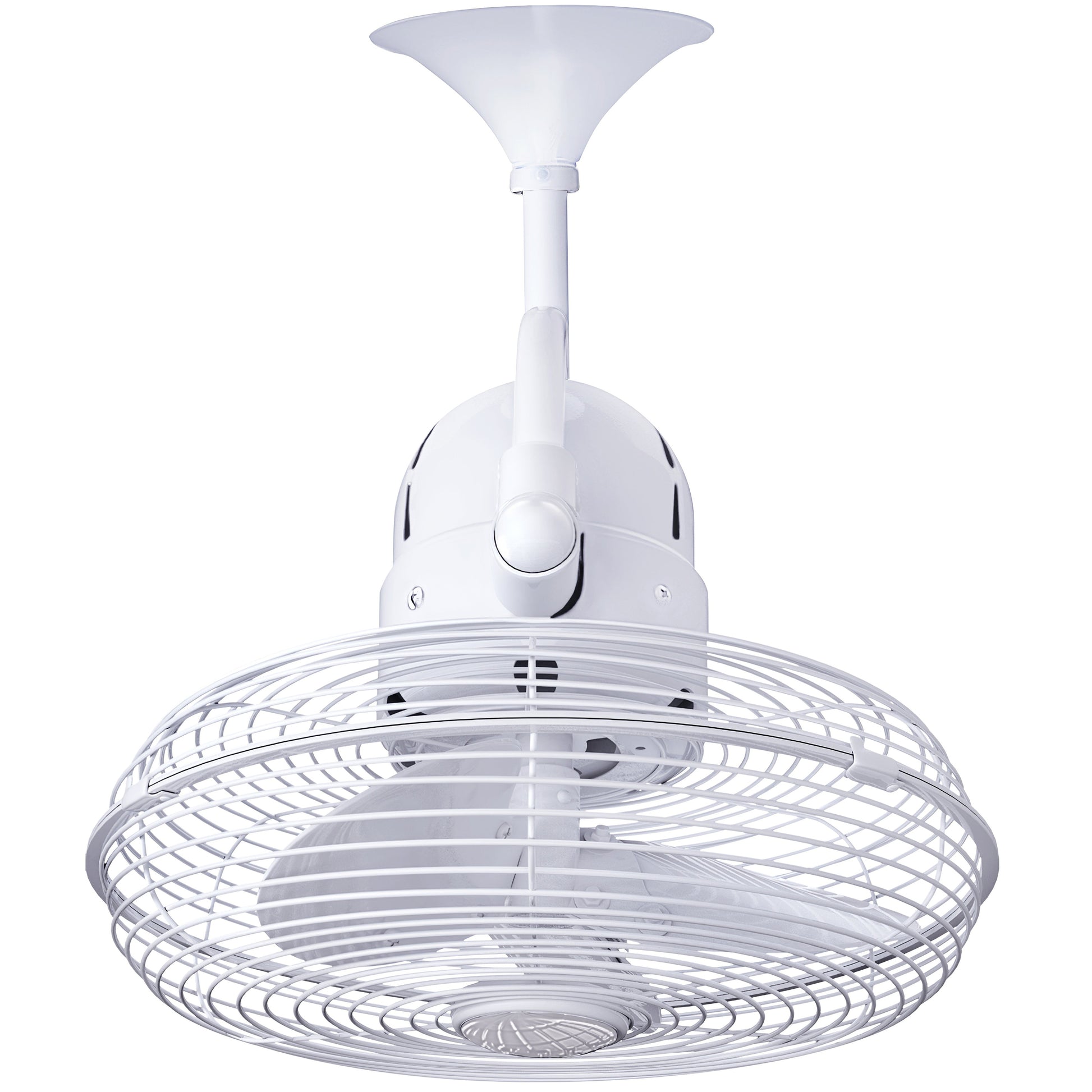 Matthews Fan Company Atlas Kaye 13" Gloss White Versatile Fan With Steel/ABS Blade In Gloss White Finish