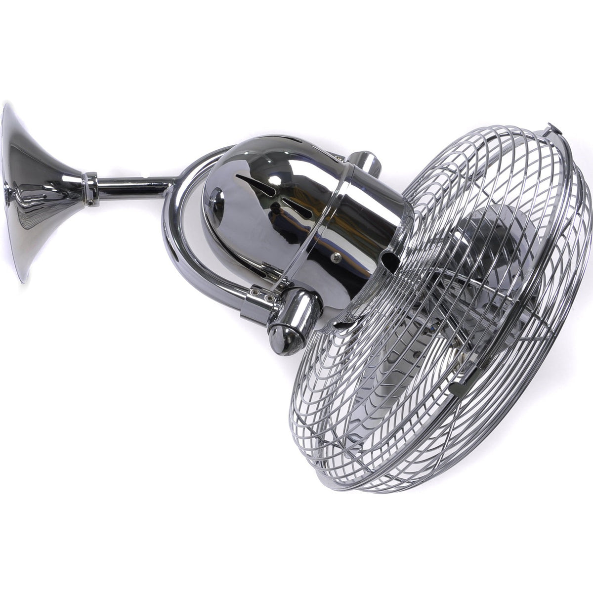 Matthews Fan Company Atlas Kaye 13" Polished Chrome Versatile Fan With Steel/ABS Blade In Polished Chrome Finish