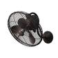 Matthews Fan Company Atlas Laura 16" Textured Bronze Oscillating Wall Fan With Steel/ABS Blade In Textured Bronze Finish