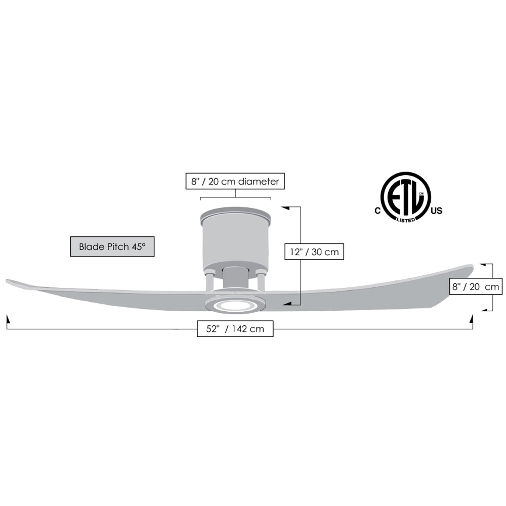 Matthews Fan Company Atlas Lindsay 52" Matte White Ceiling Fan With Solid Wood Blade In Barnwood Tone Finish