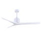 Matthews Fan Company Atlas Mollywood 60" Matte White Ceiling Fan With Solid Wood Blade In Matte White Finish
