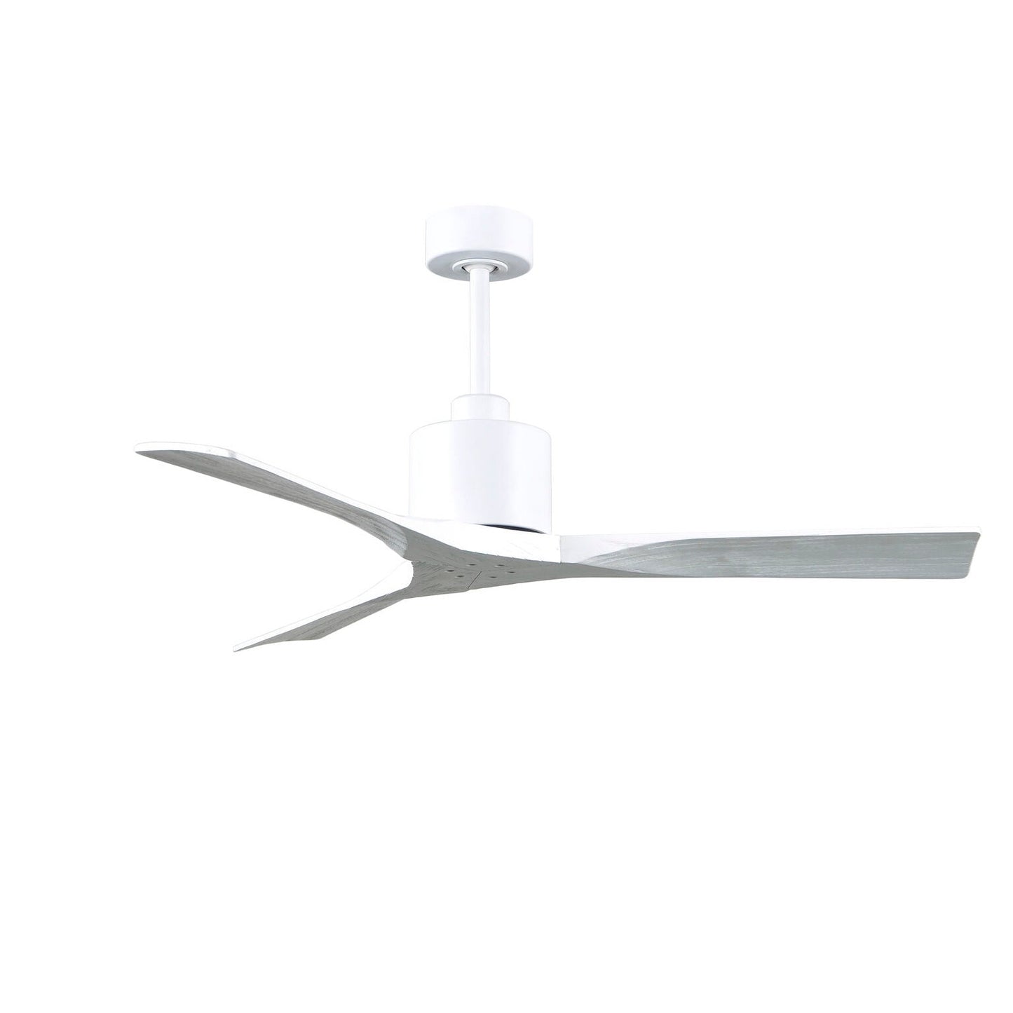 Matthews Fan Company Atlas Nan 52" Matte White Ceiling Fan With Solid Wood Blade In Matte White Finish