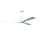 Matthews Fan Company Atlas Nan 60" Matte White Ceiling Fan With Solid Wood Blade In Matte White Finish