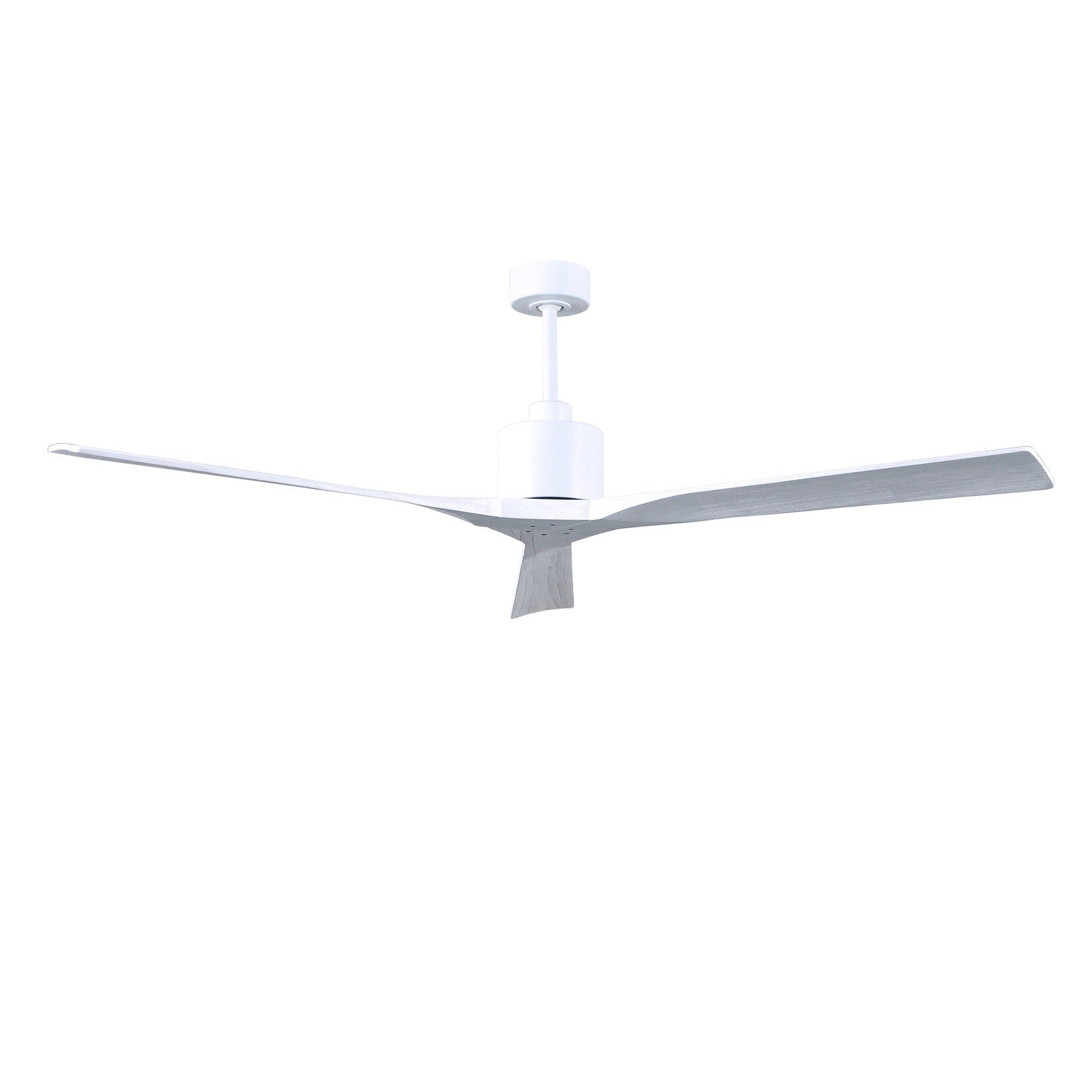 Matthews Fan Company Atlas Nan XL 72" Matte White Ceiling Fan With Solid Wood Blade In Matte White Finish