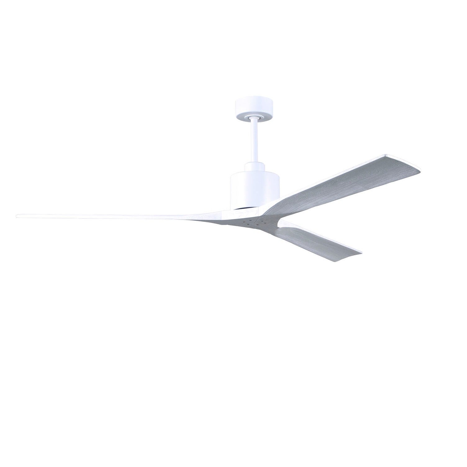 Matthews Fan Company Atlas Nan XL 72" Matte White Ceiling Fan With Solid Wood Blade In Matte White Finish