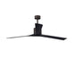 Matthews Fan Company Atlas Nan XL 72" Textured Bronze Ceiling Fan With Solid Wood Blade In Matte Black Finish