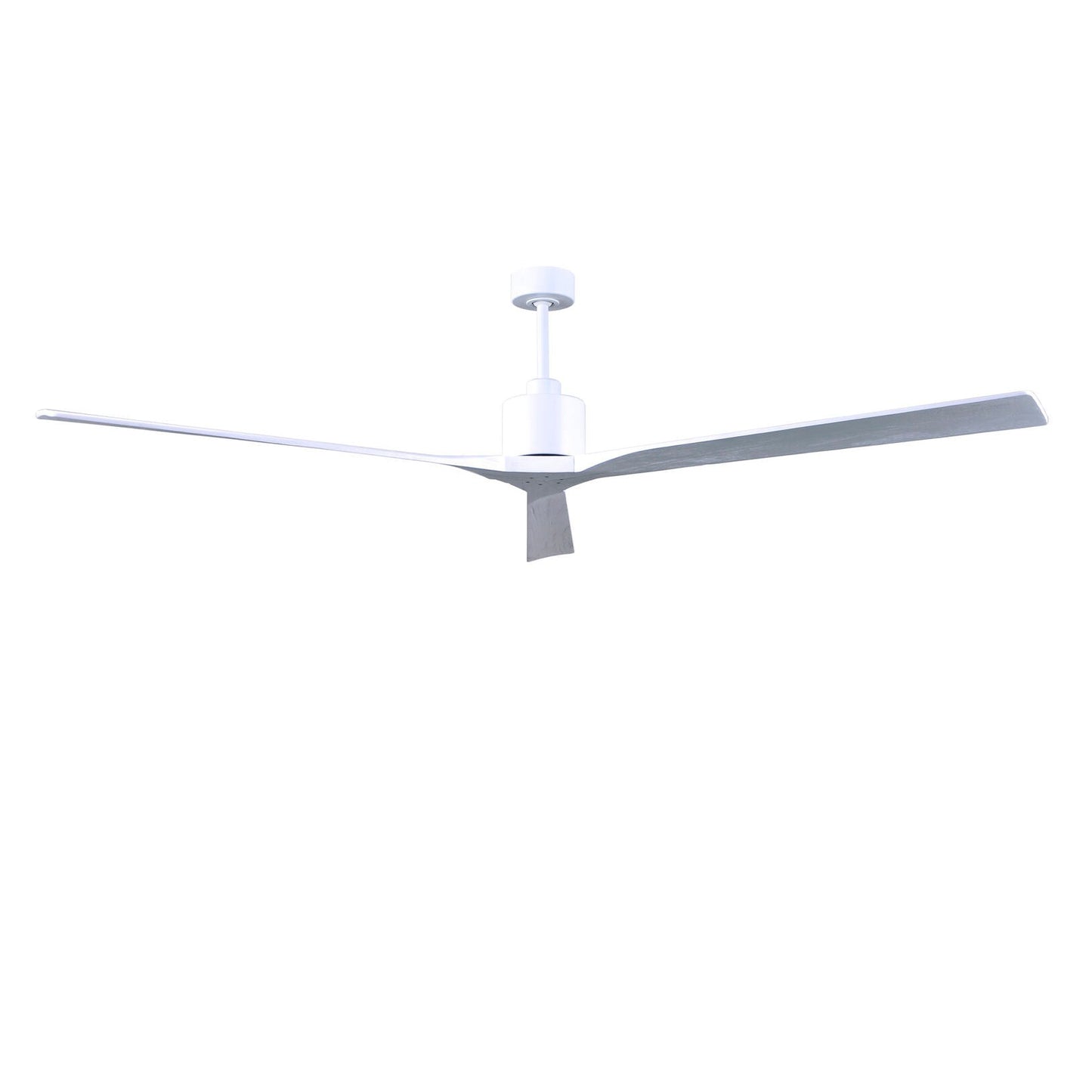 Matthews Fan Company Atlas Nan XL 90" Matte White Ceiling Fan With Solid Wood Blade In Matte White Finish