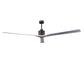 Matthews Fan Company Atlas Nan XL 90" Textured Bronze Ceiling Fan With Solid Wood Blade In Barnwood Tone Finish