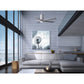 Matthews Fan Company Atlas Patricia-5 42" Matte Black Ceiling Fan With Solid Wood Blade In Barnwood Tone Finish