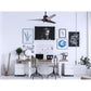 Matthews Fan Company Atlas Super Janet 52" White Ceiling Fan With Solid Wood Blade In Matte White Finish