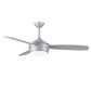 Matthews Fan Company Atlas T-24 52 Brushed Nickel Ceiling Fan With Plywood Blade In Maple/Barn Wood Finish