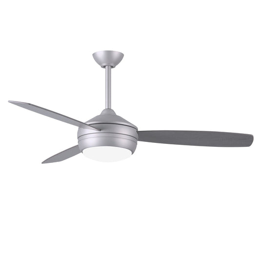 Matthews Fan Company Atlas T-24 52 Brushed Nickel Ceiling Fan With Plywood Blade In Old Oak/Matte Black Finish