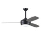 Matthews Fan Company Atlas T-24 52 Matte Black Ceiling Fan With Plywood Blade In Maple/Barn Wood Finish