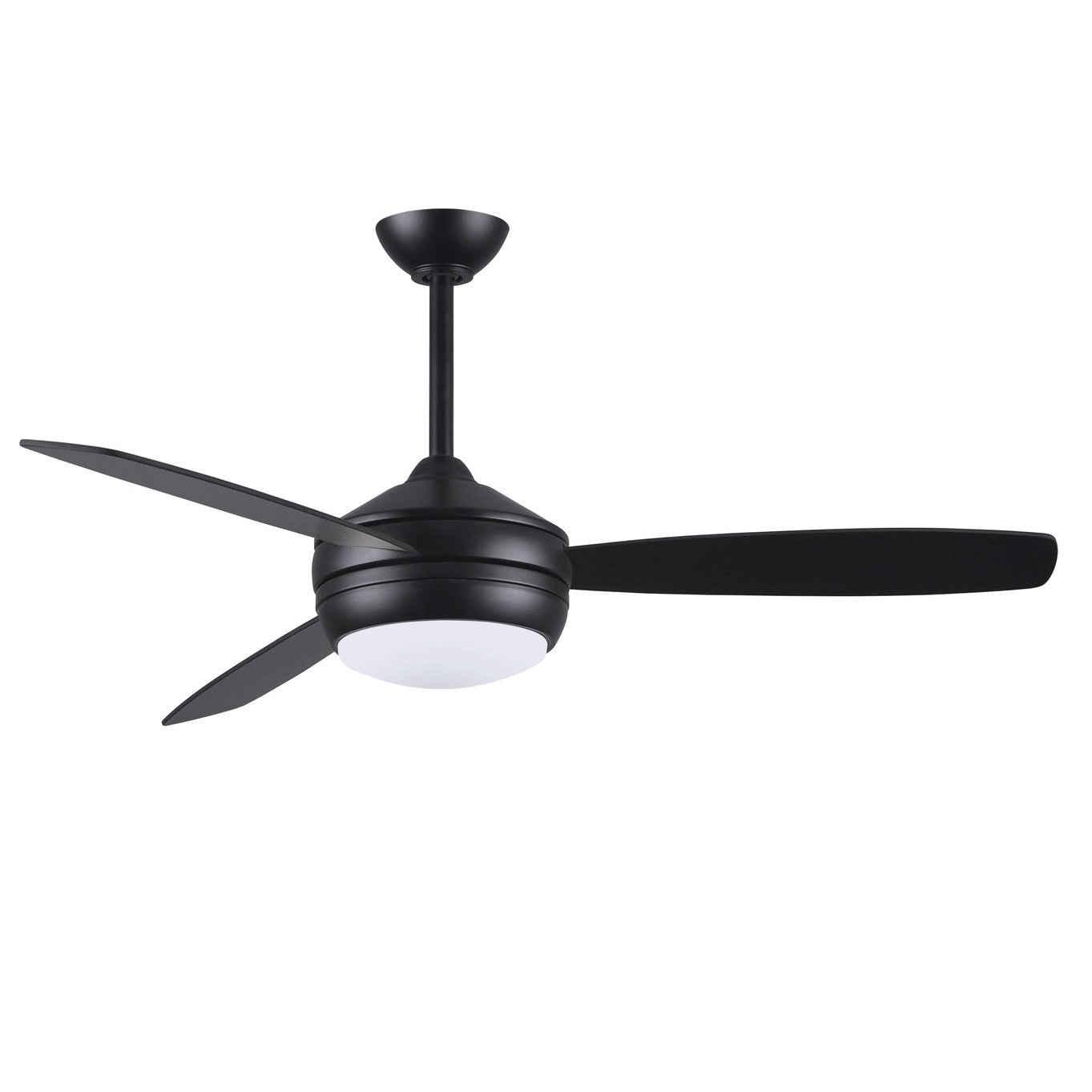 Matthews Fan Company Atlas T-24 52 Matte Black Ceiling Fan With Plywood Blade In Old Oak/Matte Black Finish