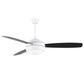 Matthews Fan Company Atlas T-24 52 Matte White Ceiling Fan With Plywood Blade In Old Oak/Matte Black Finish