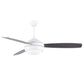 Matthews Fan Company Atlas T-24 52 Matte White Ceiling Fan With Plywood Blade In Old Oak/Matte Black Finish