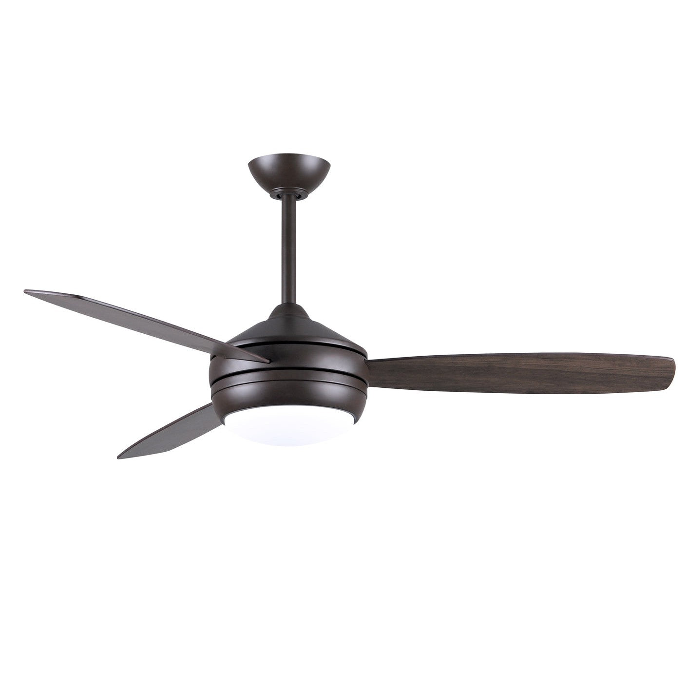 Matthews Fan Company Atlas T-24 52 Textured Bronze Ceiling Fan With Plywood Blade In Gray Ash/Walnut Finish