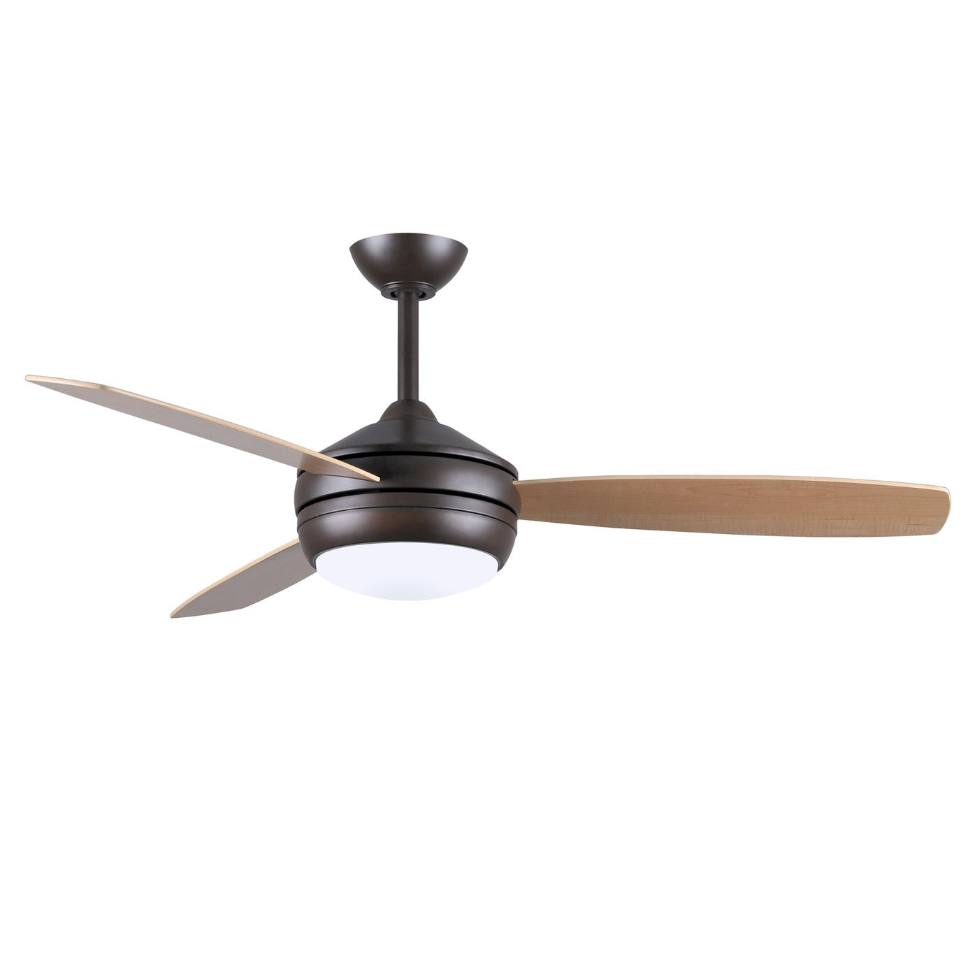 Matthews Fan Company Atlas T-24 52 Textured Bronze Ceiling Fan With Plywood Blade In Maple/Barn Wood Finish