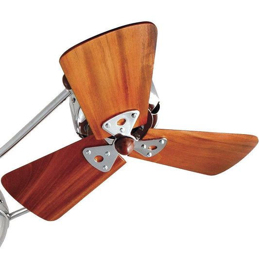 Matthews Fan Company Matthews-Gerbar 16" Brazilian Mahogany Blade Set in Chrome Finish