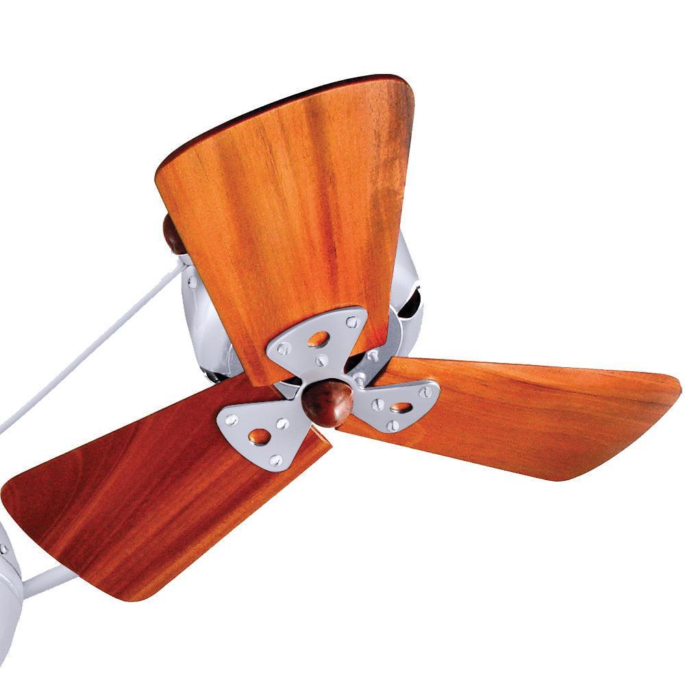 Matthews Fan Company Matthews-Gerbar 16" Brazilian Mahogany Blade Set in White Finish
