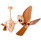 Matthews Fan Company Matthews-Gerbar Ar Ruthiane 48" Bullet-Shaped Rotational Ceiling Fan With 10" Downrod and Wood Blades in Brushed Copper Finish