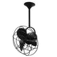 Matthews Fan Company Matthews-Gerbar Bianca Direcional 13" Ceiling Fan With 10" Downrod and Metal Blades in Black Finish