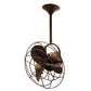 Matthews Fan Company Matthews-Gerbar Bianca Direcional 13" Ceiling Fan With 10" Downrod and Metal Blades in Bronzette Finish