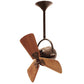 Matthews Fan Company Matthews-Gerbar Bianca Direcional 16" Ceiling Fan With 10" Downrod and Wood Blades in Bronzette Finish