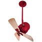 Matthews Fan Company Matthews-Gerbar Bianca Direcional 16" Ceiling Fan With 10" Downrod and Wood Blades in Rubi Finish