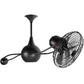 Matthews Fan Company Matthews-Gerbar Brisa 2000 40" Rotational Ceiling Fan With 10" Downrod and Metal Blades in Black Finish