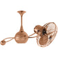 Matthews Fan Company Matthews-Gerbar Brisa 2000 40" Rotational Ceiling Fan With 10" Downrod and Metal Blades in Brushed Copper Finish