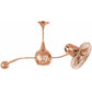 Matthews Fan Company Matthews-Gerbar Brisa 2000 40" Rotational Ceiling Fan With 10" Downrod and Metal Blades in Polished Copper Finish