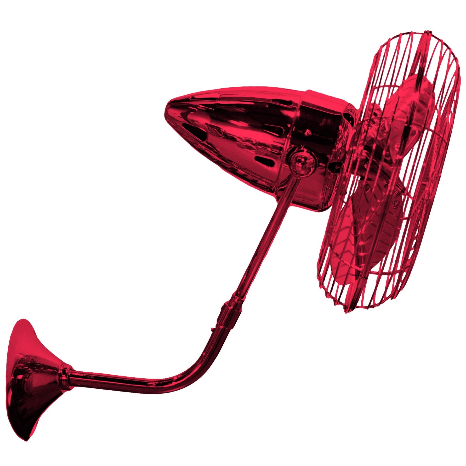 Matthews Fan Company Matthews-Gerbar Bruna Parede 13" Directional Fan With 10" Downrod and Metal Blades in Rubi Finish