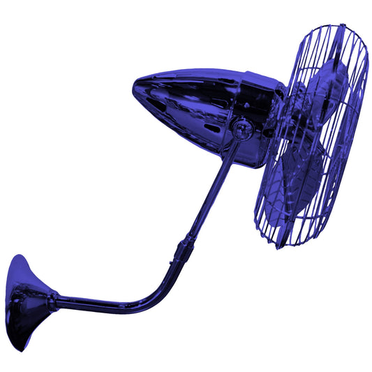 Matthews Fan Company Matthews-Gerbar Bruna Parede 13" Directional Fan With 10" Downrod and Metal Blades in Safira Finish