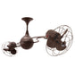 Matthews Fan Company Matthews-Gerbar Italo Ventania 60" Bronzette Rotational Ceiling Fan With Aluminum Blade In Bronzette Finish