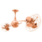 Matthews Fan Company Matthews-Gerbar Italo Ventania 60" Polished Copper Rotational Ceiling Fan With Aluminum Blade In Polished Copper Finish