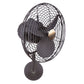 Matthews Fan Company Matthews-Gerbar Michelle Parede 13" Bronzette Wall-Mounted Fan With Aluminum Blade In Bronzette Finish