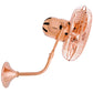 Matthews Fan Company Matthews-Gerbar Michelle Parede 13" Polished Copper Wall-Mounted Fan With Aluminum Blade In Polished Copper Finish