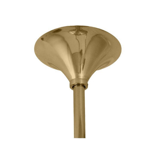 Matthews Fan Company Matthews-Gerbar Polished Brass Flat Ceiling Mount