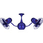 Matthews Fan Company Matthews-Gerbar Vent-Bettina 42" Blue Rotational Ceiling Fan With Aluminum Blade In Safira Finish