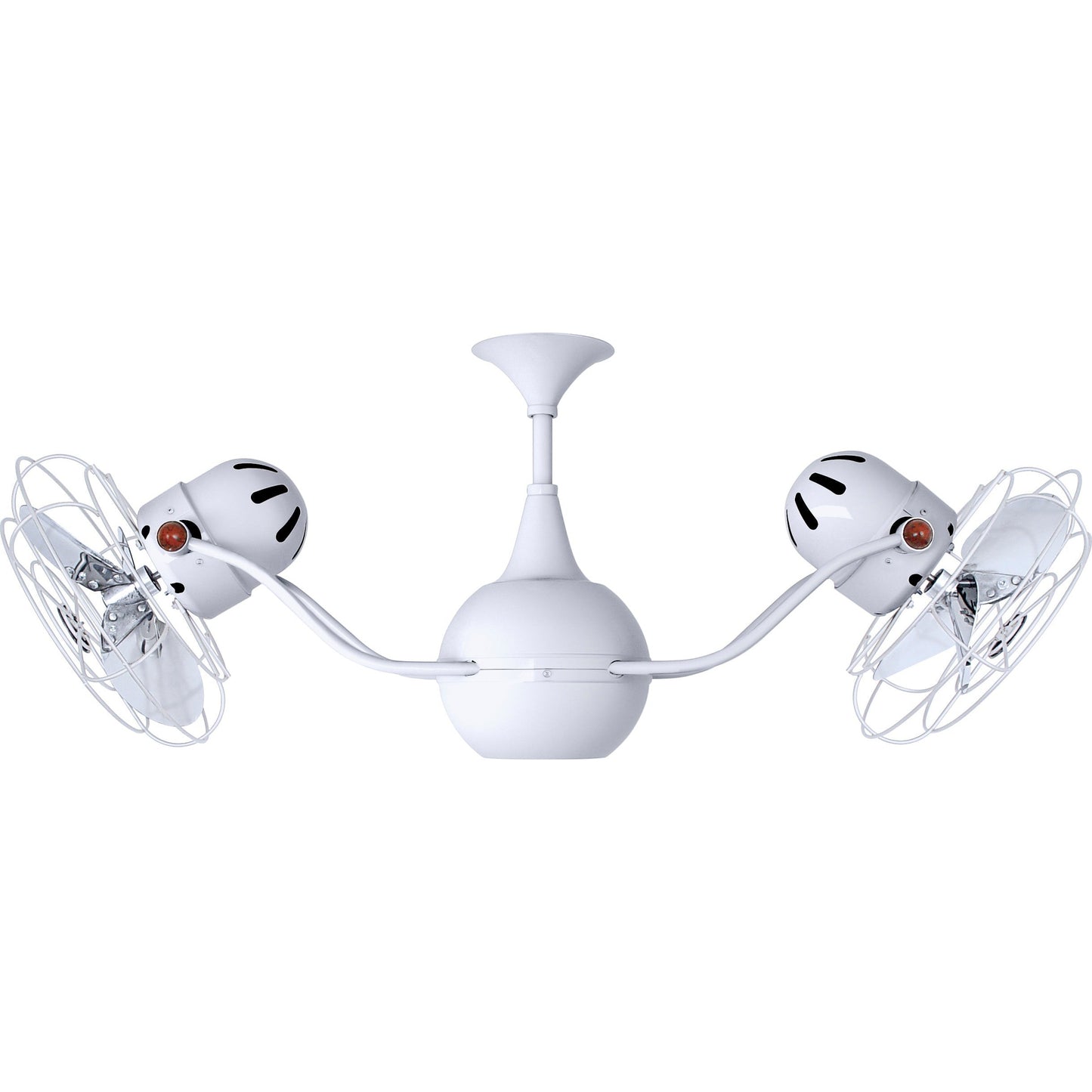Matthews Fan Company Matthews-Gerbar Vent-Bettina 42" Gloss White Rotational Ceiling Fan With Aluminum Blade In White Finish